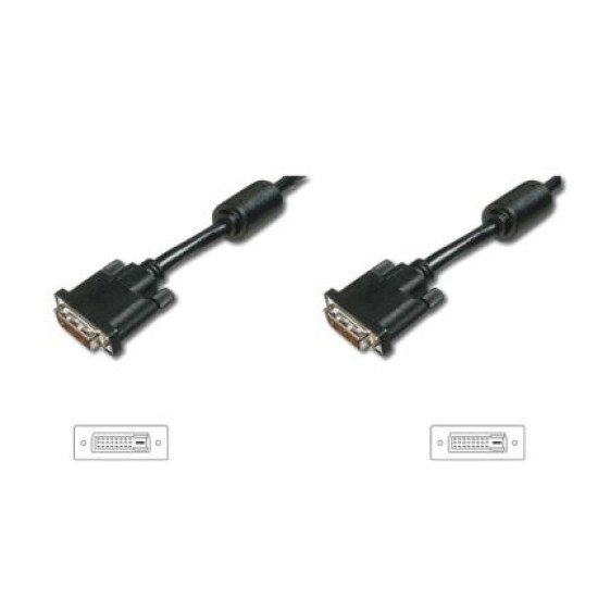 ASSMANN Electronic AK-320101-100-S câble DVI 10 m DVI-D Noir