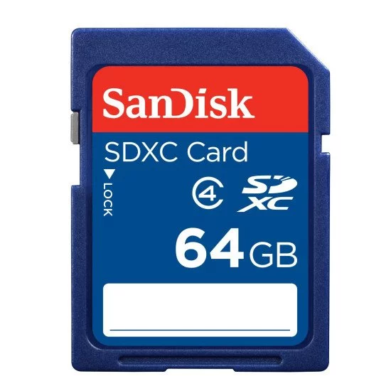 Sandisk 64GB SDXC mémoire flash 64 Go Classe 4 Sandisk 64GB SDXC mémoire flash 64 Go Classe 4