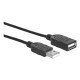 Manhattan Rallonge USB-A vers USB-A, 1,8 m, mâle vers femelle, 480 Mbit/s (USB 2.0), noir, garantie à vie, équivalent à USBEXTAA6BK