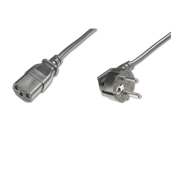 Digitus AK-440100-018-S câble électrique Noir 1,8 m CEE7/7 Coupleur C13 Digitus AK-440100-018-S câble électrique Noir 1,8 m CEE7/7 Coupleur C13