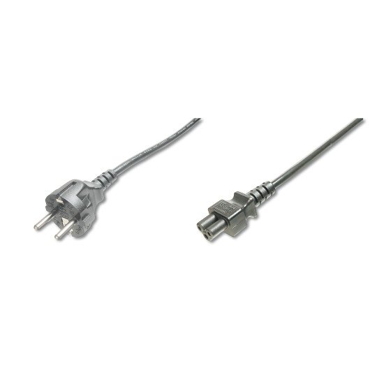 ASSMANN Electronic AK-440103-018-S câble électrique Noir 1,8 m CEE7/7 Coupleur C5