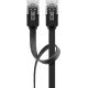 Goobay 95387 câble de réseau Noir 5 m Cat6 U/UTP (UTP) Plat