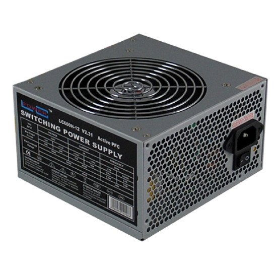 LC-Power LC600H-12 V2.31 unité d'alimentation d'énergie 600 W 20+4 pin ATX ATX Noir