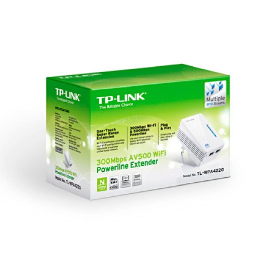 TP-LINK TL-WPA4220 Adaptateur réseau CPL-WIFI TP-LINK TL-WPA4220 Adaptateur réseau CPL-WIFI