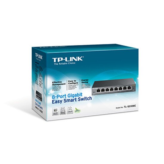 TP-LINK TL-SG108E Switch Gigabit Ethernet 