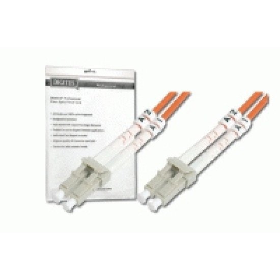Digitus LC OM2, 2m câble de fibre optique Orange
