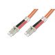 Digitus LC OM2, 2m câble de fibre optique Orange