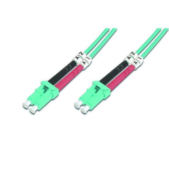 Digitus LC OM3, 2m câble de fibre optique Multicolore