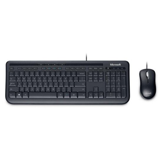 Microsoft Wired Desktop 600 clavier USB QWERTZ DE Noir