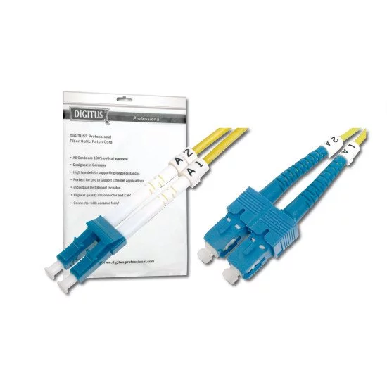 Digitus DK-2932-02 câble de fibre optique 2 m LC SC Jaune Digitus DK-2932-02 câble de fibre optique 2 m LC SC Jaune