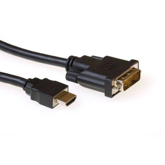 ACT AK3742 câble vidéo et adaptateur 5 m HDMI DVI-D Noir