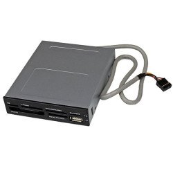 StarTech.com Lecteur de cartes mémoire interne de 3,5 pouces avec port USB 2.0 - Multicartes 22-en-1 - Noir StarTech.com Lecteur de cartes mémoire interne de 3,5 pouces avec port USB 2.0 - Multicartes 22-en-1 - Noir