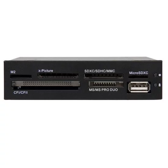 StarTech.com Lecteur de cartes mémoire interne de 3,5 pouces avec port USB 2.0 - Multicartes 22-en-1 - Noir StarTech.com Lecteur de cartes mémoire interne de 3,5 pouces avec port USB 2.0 - Multicartes 22-en-1 - Noir