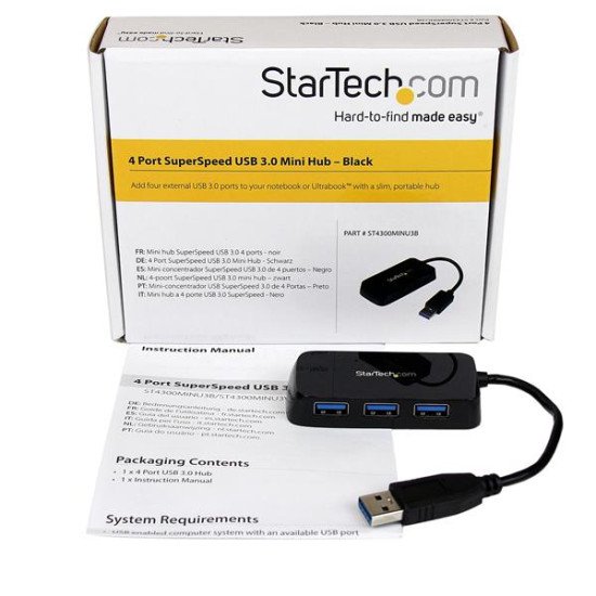 StarTech.com Hub USB 3.0 4 ports