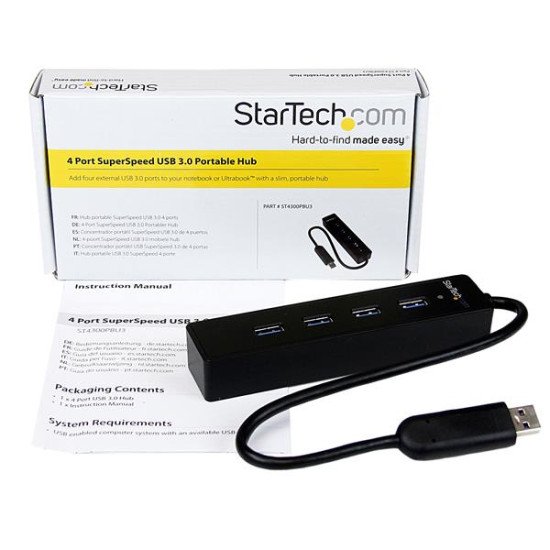 StarTech.com Hub USB 3.0 4 ports