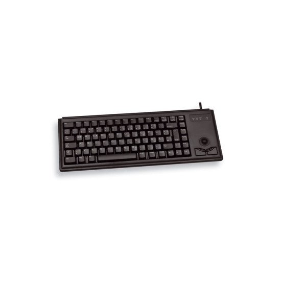 CHERRY G84-4400 TRACKBALL KEYBOARD Clavier filaire miniature, trackball, PS2, noir, AZERTY - FR