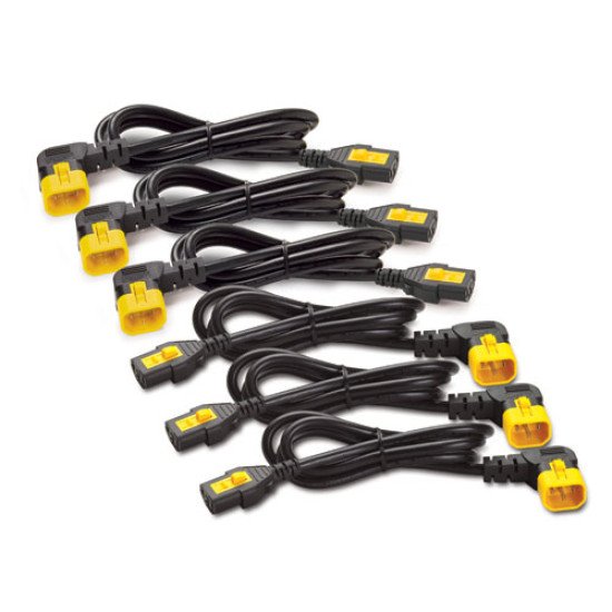 APC C13 - C14 (90 Deg), 1.8m, 6-pack Black,Yellow 1,83 m Coupleur C13 Coupleur C14