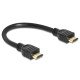 DeLOCK 83352 câble HDMI 0,25 m HDMI Type A (Standard) Noir