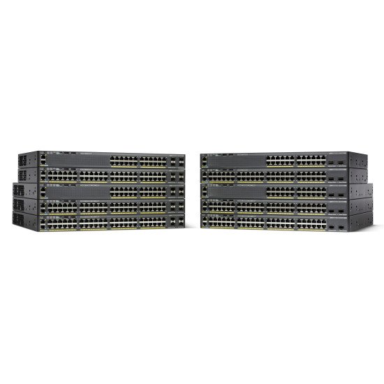 Cisco Catalyst 2960-X Switch Gigabit Ethernet Noir 24 ports