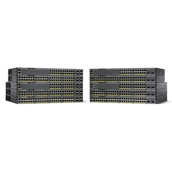 Cisco Catalyst 2960-X Switch Gigabit Ethernet Noir 48 ports