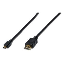 ASSMANN Electronic HDMI 1.4 1m câble HDMI HDMI Type D (Micro) HDMI Type A (Standard) Noir ASSMANN Electronic HDMI 1.4 1m câble HDMI HDMI Type D (Micro) HDMI Type A (Standard) Noir
