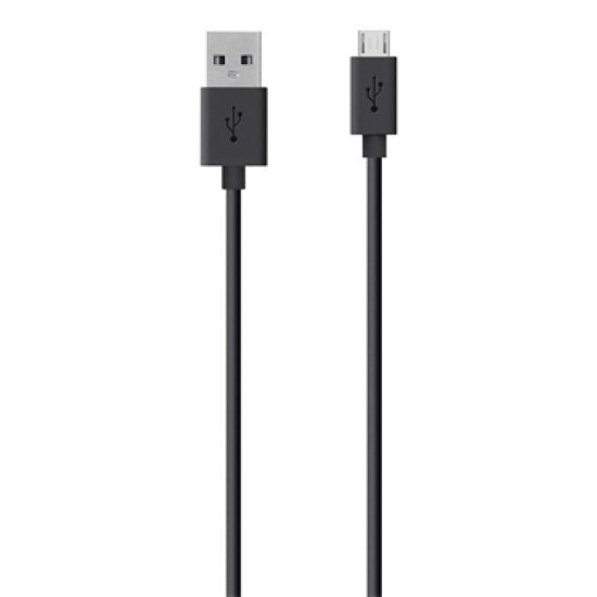 Belkin USB A - Micro-USB, 2m câble USB 2.0 Micro-USB B Noir