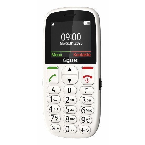 Gigaset GL395 5,59 cm (2.2") 90 g Blanc Téléphone pour seniors Gigaset GL395 5,59 cm (2.2") 90 g Blanc Téléphone pour seniors