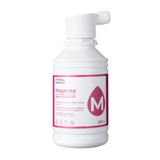 xTool Selected Apparel Printer Encre (500 ml) Magenta