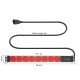 ACT Rallonge PDU 19" C14 IEC60320 avec 8 prises de type F, 3m H05VV-F 3G1.0 ACT Rallonge PDU 19" C14 IEC60320 avec 8 prises de type F, 3m H05VV-F 3G1.0