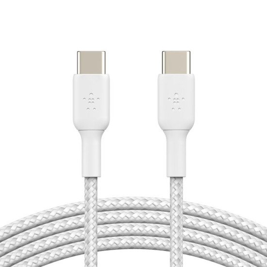 Belkin CAB004BT2MWH2PK câble USB 2 m USB 2.0 USB C Blanc