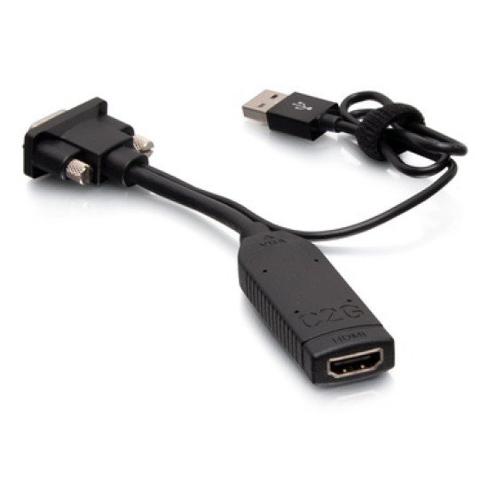 C2G Convertisseur adaptateur de type dongle VGA vers HDMI®