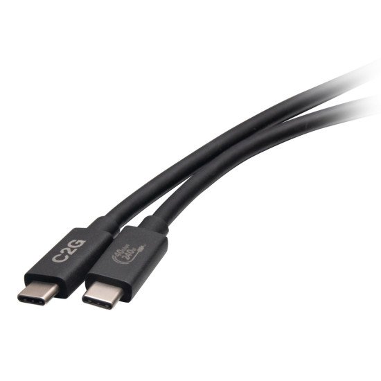 C2G C2G54552 câble USB USB4 Gen 2x2 1 m USB C Noir C2G C2G54552 câble USB USB4 Gen 2x2 1 m USB C Noir