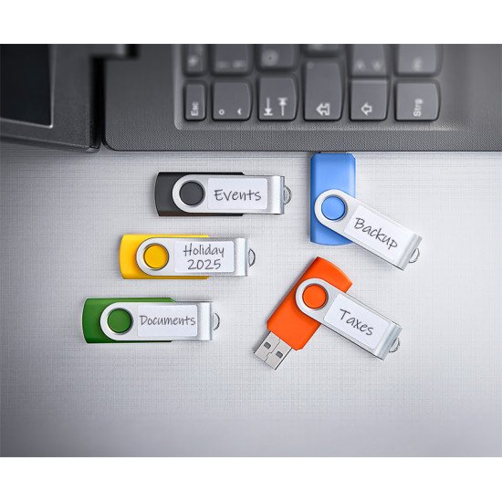 Intenso 5 x Clé USB Office Line, 64 Go, USB-A, 3.2 Gen 1x1, couleurs assorties