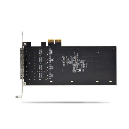 StarTech.com Carte Réseau GbE SFP à 4 Ports, PCIe 2.0 x2 (Compatible x4, x8, x16), Contrôleur Intel I350-AM4 4x 1GbE, 1000BASE Cuivre/Fibre Optique, Carte Réseau Gigabit Ethernet à 4 Ports pour Bureau/Serveur - Windows & Linux
