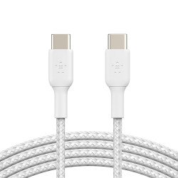 Belkin CAB004BT1MWH2PK câble USB 1 m USB 2.0 USB C Blanc Belkin CAB004BT1MWH2PK câble USB 1 m USB 2.0 USB C Blanc