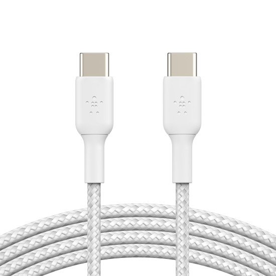 Belkin CAB004BT1MWH2PK câble USB 1 m USB 2.0 USB C Blanc