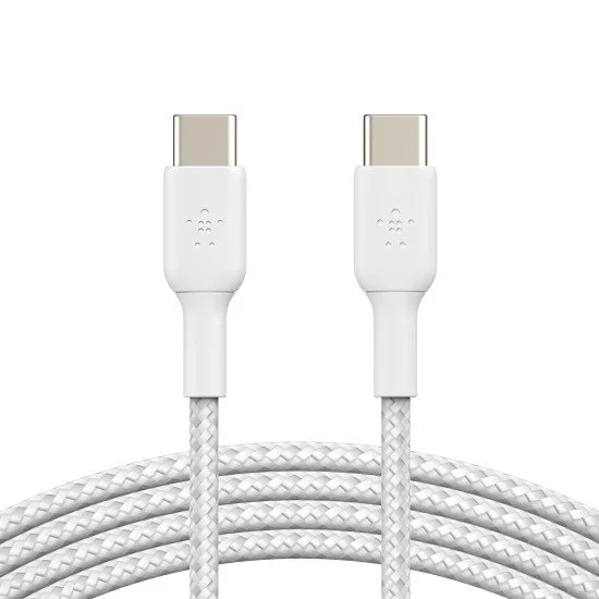 Belkin CAB004BT1MWH2PK câble USB 1 m USB 2.0 USB C Blanc