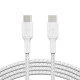 Belkin CAB004BT1MWH2PK câble USB 1 m USB 2.0 USB C Blanc