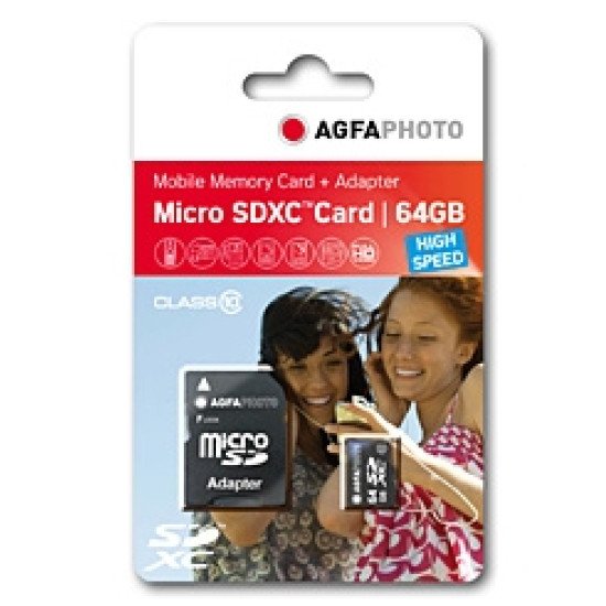 AgfaPhoto 64GB MicroSDXC 64 Go Classe 10