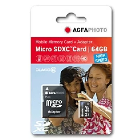 AgfaPhoto 64GB MicroSDXC 64 Go Classe 10 AgfaPhoto 64GB MicroSDXC 64 Go Classe 10