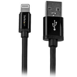StarTech.com Câble Apple Lightning vers USB pour iPhone, iPod, iPad - 2 m Noir StarTech.com Câble Apple Lightning vers USB pour iPhone, iPod, iPad - 2 m Noir