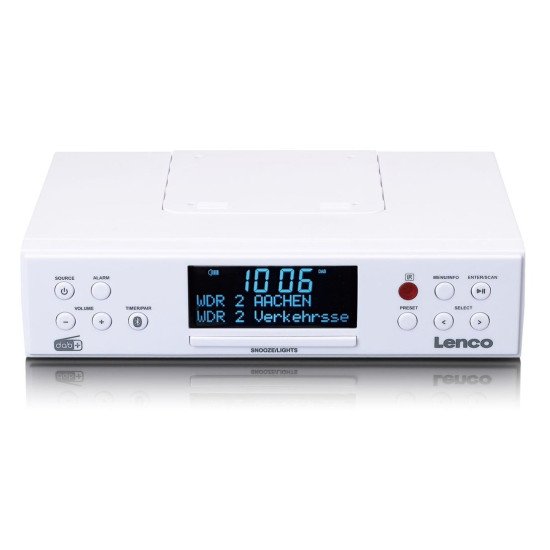Lenco KCR-190 Cuisine Analogique et numérique Blanc Lenco KCR-190 Cuisine Analogique et numérique Blanc