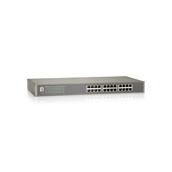 LevelOne FSW-2450 commutateur réseau Non-géré Fast Ethernet (10/100) Noir