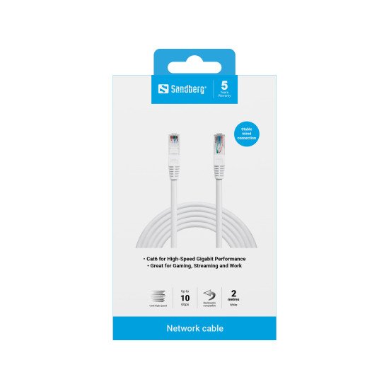 Sandberg Network Cable UTP Cat6 2 m