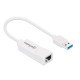 Manhattan Adaptateur réseau Gigabit USB-A, 10/100/1000 Mbit/s, 5 Gbit/s (USB 3.2 Gen 1 / USB 3.0), RJ45, blanc, garantie 3 ans, équivalent à USB31000SW