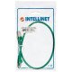 Intellinet Câble patch réseau, Cat6, 0,5 m, vert, cuivre, S/FTP, LSOH/LSZH, PVC, RJ45, contacts plaqués or, anti-accroc, avec manchon, garantie à vie