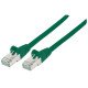 Intellinet Câble patch réseau Cat6A, 0,5 m, vert, cuivre, S/FTP, LSOH/LSZH, PVC, RJ45, contacts plaqués or, anti-accroc, avec manchon, garantie à vie