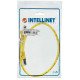 Intellinet Câble patch réseau Cat6A, 0,5 m, jaune, cuivre, S/FTP, LSOH/LSZH, PVC, RJ45, contacts plaqués or, anti-accroc, avec manchon, garantie à vie