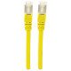 Intellinet Câble patch réseau Cat6A, 0,5 m, jaune, cuivre, S/FTP, LSOH/LSZH, PVC, RJ45, contacts plaqués or, anti-accroc, avec manchon, garantie à vie