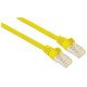 Intellinet Câble patch réseau Cat6A, 0,5 m, jaune, cuivre, S/FTP, LSOH/LSZH, PVC, RJ45, contacts plaqués or, anti-accroc, avec manchon, garantie à vie